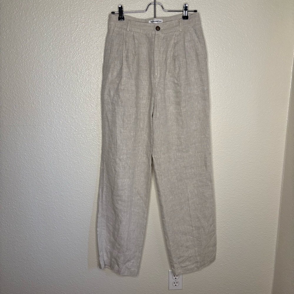 Reformation Linen Trousers Size 6